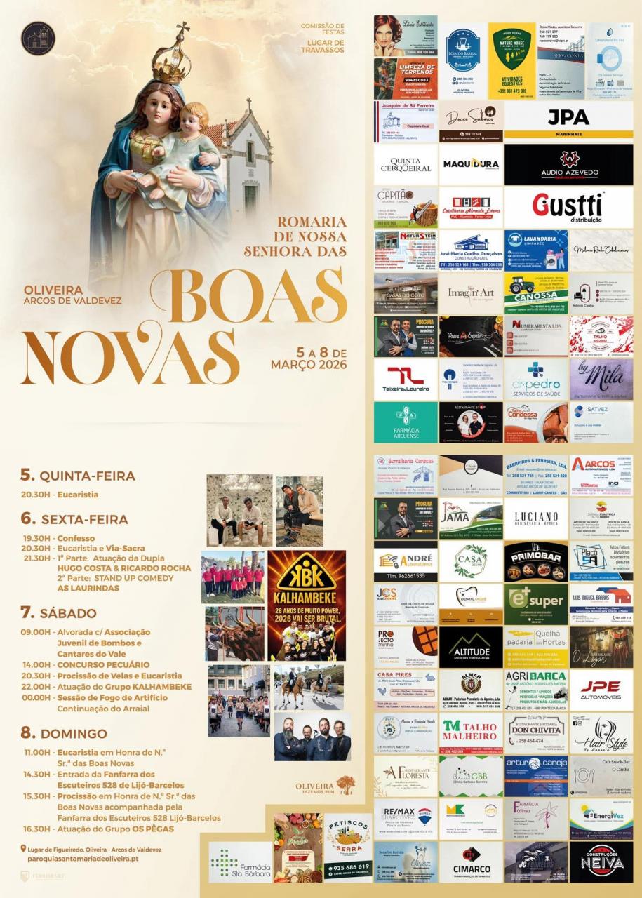 ROMARIA DE NOSSA SENHORA DAS BOAS NOVAS 2026